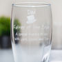 Personalised Father Of The Bride Pint Glass, thumbnail 3 of 5