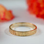 Bark Effect Wedding Bands In 18ct Yellow Eco Gold, thumbnail 1 of 10