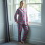 Women's 'Gaia' Tartan Brushed Cotton Pyjama Set, thumbnail 1 of 4