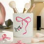 Personalised Bow Make Up Brush Holder, thumbnail 1 of 4