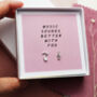 'Music Sounds Better With You' Quote Stud Earrings, thumbnail 2 of 5
