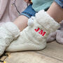 Neon Super Soft Personalised Slipper Socks, thumbnail 2 of 5