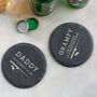Personalised Funny Fishing Pun Slate Coaster, thumbnail 2 of 8