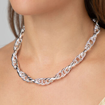 Multi Link Cuban Chain Necklace, 4 of 6