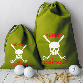 Personalised Golf Bag 'Bogeyman', 4 of 4