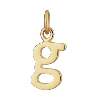 Selection Of Gold Plated Letter Charms, 12 of 12