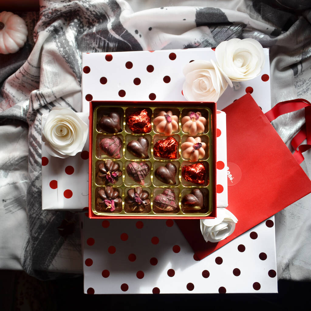Nono Cocoa Hearts And Roses Vegan Chocolate Gift Box By Functional Food Company ...