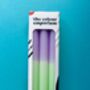 'Pastel Perfect' Dip Dye Dinner Candles Trio, thumbnail 2 of 4