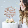 Floral Personalised Christening Cake Topper, thumbnail 1 of 4