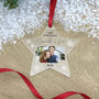 Personalised Couples 1st Christmas Acrylic Hanging Decoration Star Bauble, thumbnail 1 of 2