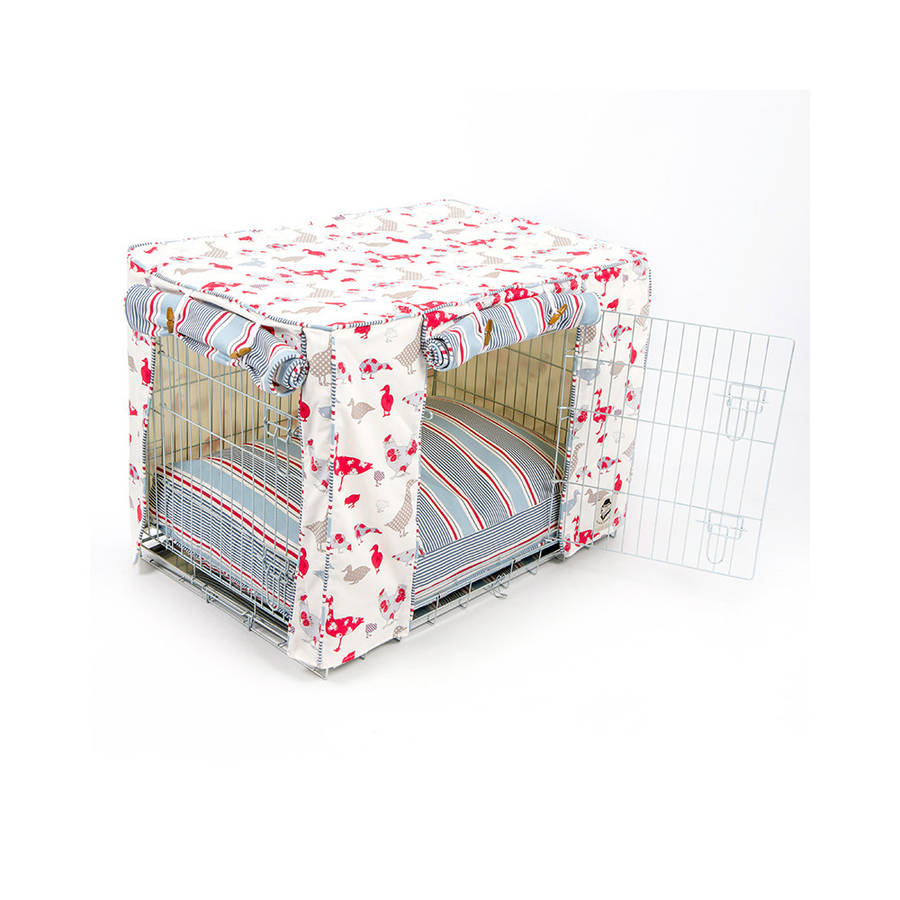 custom made dog crate cover by lords & labradors