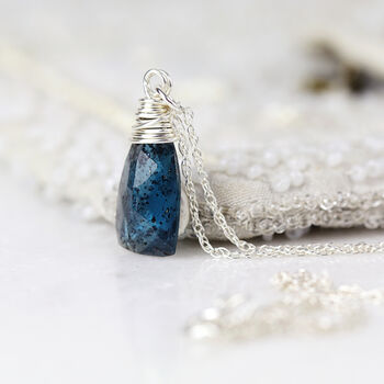 Kyanite Pendant In Gold, Rose Gold Or Silver, 7 of 10