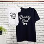 Personalised Daddy And Baby Cool T Shirt Baby Grow Set, thumbnail 1 of 9