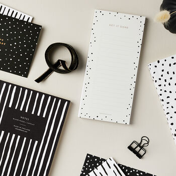 To Do List Notepad In Monochrome Spots, 3 of 4