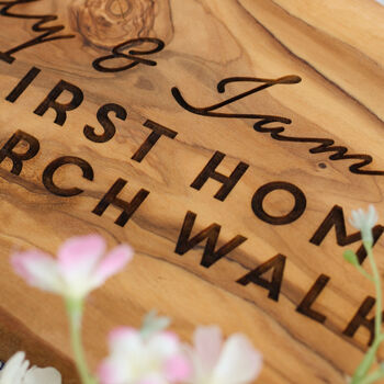 Personalised First House Warming Chopping Board, 2 of 2