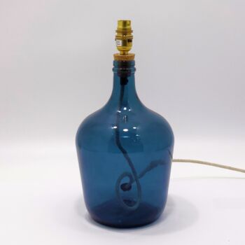 Recycled Glass Bottle Lamp | 36cm | Seven Colours, 7 of 10