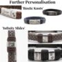 Personalised Pink Memorial Bracelet: Engraved Ashes Keepsake Urn Pendant For Remembrance, thumbnail 10 of 11