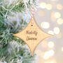 Personalised Star Christmas Tree Decoration, thumbnail 5 of 7