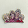 Golden Girls Holographic Sticker, Retro Fan Art Sticker, thumbnail 2 of 6