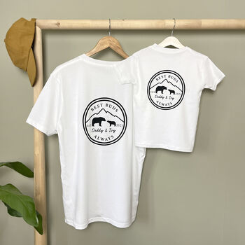 Personalised Best Buds Father's Day Bear T Shirt Set, 10 of 10