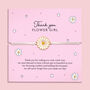 Thank You Flower Girl Bracelet, thumbnail 1 of 8