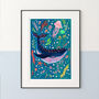Whale Nursery Art Print, thumbnail 1 of 8