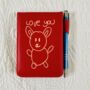 Leather Notebook Engraved With Child's Drawing, thumbnail 5 of 6