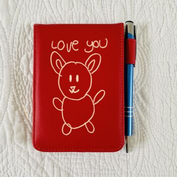 Leather Notebook Engraved With Child's Drawing, 5 of 6