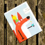 Mini Fox Greetings Card, thumbnail 3 of 5