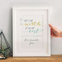 Personalised Script Style Coordinates Print, thumbnail 1 of 11