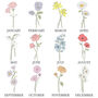 Personalised Family Birth Flowers Slate Sign, thumbnail 8 of 8