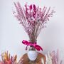 Pink Dried Flowers With Vase Christmas Gift For Friend, thumbnail 4 of 7