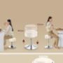 Dressing Table Stool Adjustable Swivel Vanity Stool, thumbnail 4 of 7