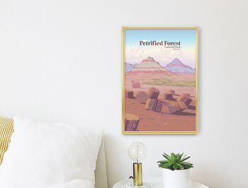 Petrified Forest National Park USA Travel Poster Print, 3 of 8