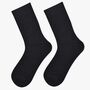 Women's Bamboo Socks Plain Black, thumbnail 1 of 4