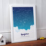 Personalised Star Map And Clouds Print, thumbnail 1 of 6