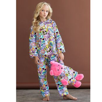 Gatto Pyjama Set With Matching Teddy Bear Set, 8 of 9