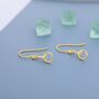 Snaffle Bit Drop Hook Earrings In Sterling Silver, thumbnail 2 of 12