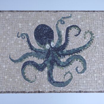Black And Green Octopus Marble Mosaic, 3 of 7