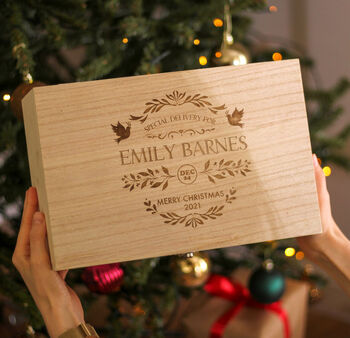 Personalised Special Delivery Christmas Keepsake Box, 3 of 4