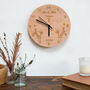 Personalised Engraved Wooded Wedding Anniversary Clock, thumbnail 4 of 4