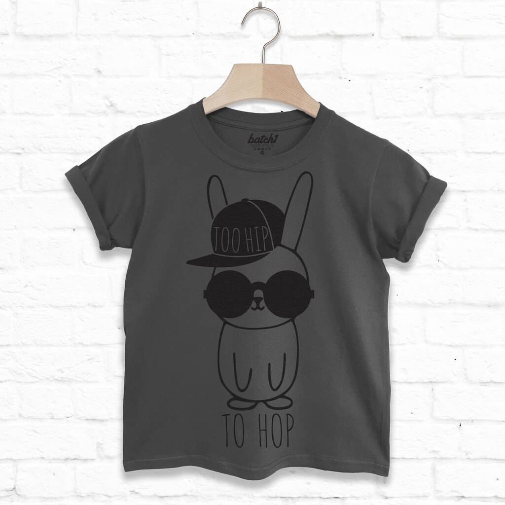 Hip Hop Bunny Unisex Children's Slogan T Shirt By Batch1