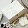 Personalised Angel Wings Memorial White Wooden Box, thumbnail 2 of 2