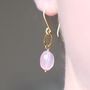 Gold Plated Circle And Birthstone Earrings, thumbnail 8 of 12