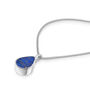 Men's Teardrop Lapis Urn Necklace 925 Sterling Silver, thumbnail 3 of 6