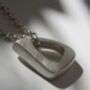 Infinity Sterling Silver Triangle Pendant, thumbnail 2 of 4