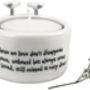 Those We Love Tealight Holder Gift Boxed Friendship Porcelain East Of India, thumbnail 3 of 5