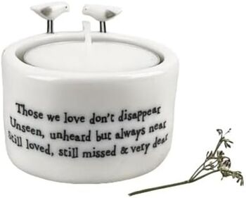 Those We Love Tealight Holder Gift Boxed Friendship Porcelain East Of India, 3 of 5