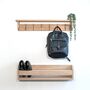 Solid Oak Coat Rack With Hooks, 10cm Deep, Oak Shelf With Hook, Chrome Hook, Silver Hook, Black Hook, Bronze, Brass Hooks, Copper, Oak Shelf, thumbnail 7 of 11