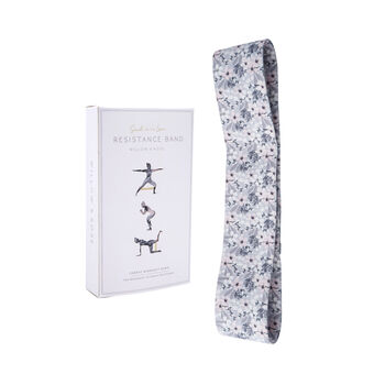 Floral Grey Resistance Band With Gift Box, 2 of 5